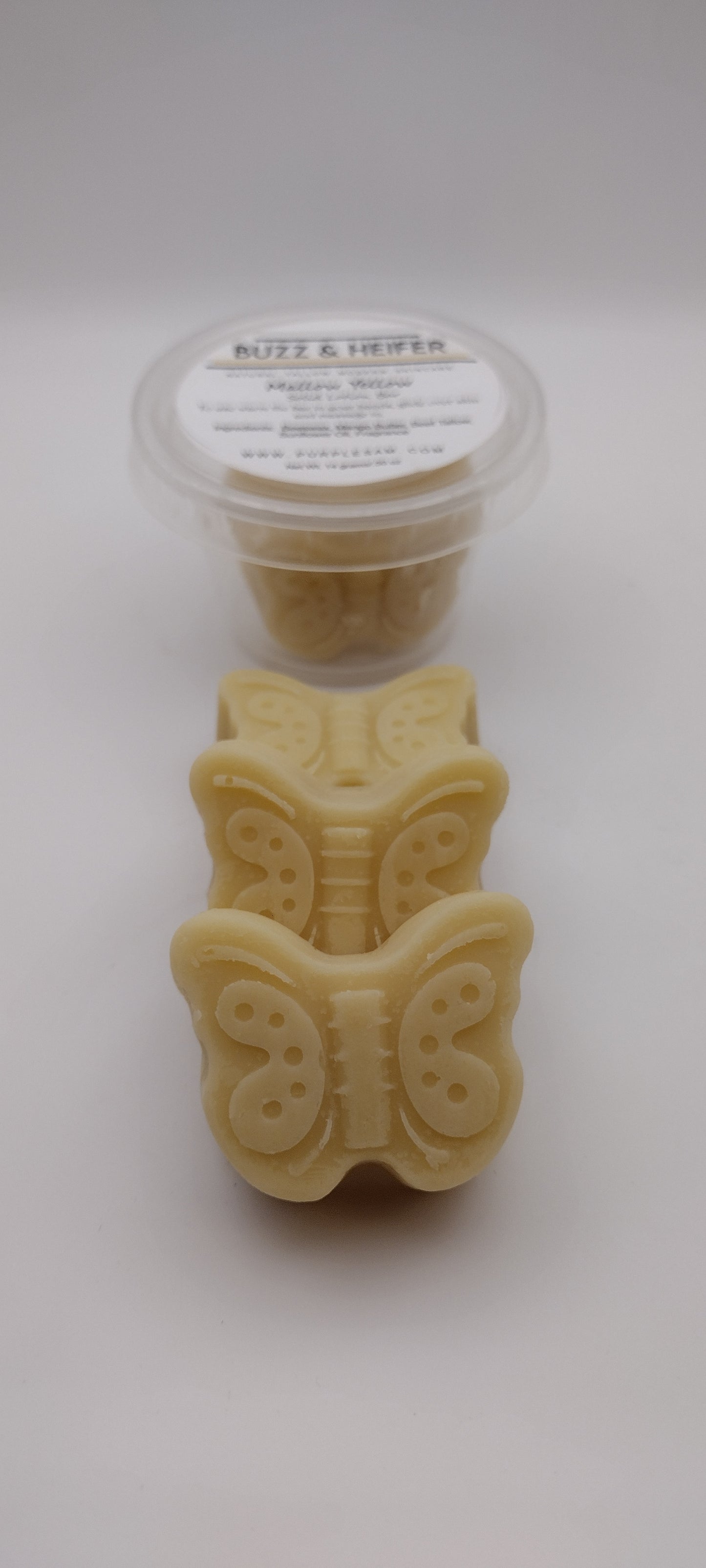 Mallow Yellow Solid Lotion Bar (1.25 oz Travel & .5 oz Butterfly)