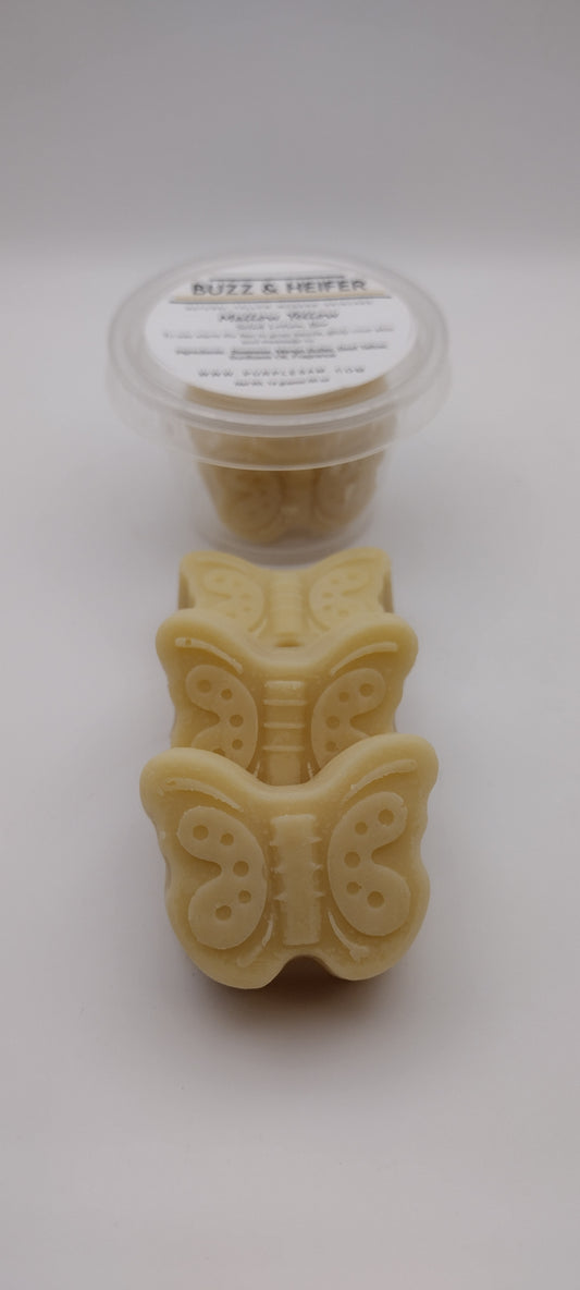 Mallow Yellow Solid Lotion Bar (1.25 oz Travel & .5 oz Butterfly)